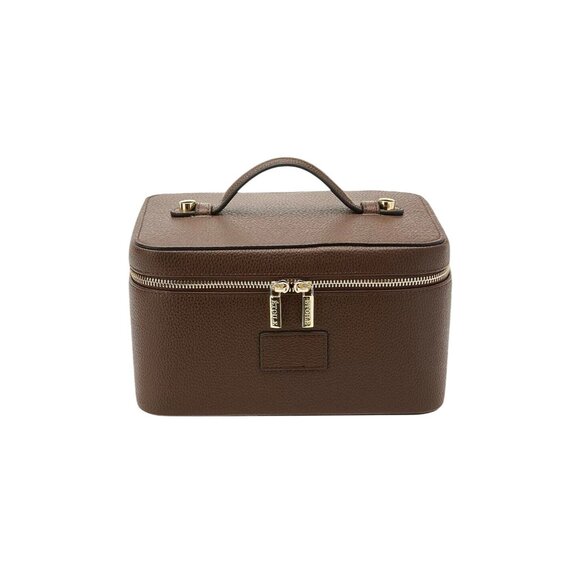 Etoile Collective Handbags - ETOILE COLLECTIVE Vanity Case in Espresso New Womens Travel Makeup Bag